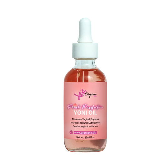 Purrfection Peach Yoni Oil natural feminine scent and moisture oil by BeOrganicLLC
